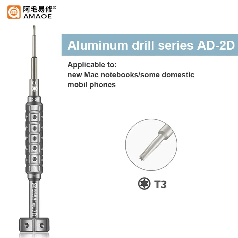Amaoe AD-2D & AD-3D Precision Screwdriver with S2 Steel Bit for Phone Repair