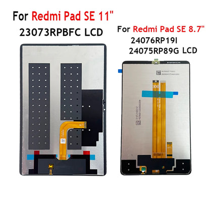 Lcd Display Touch Screen Replacement For Redmi Pad SE 8.7 24076RP19I 24075RP89G LCD For Redmi Pad SE 11 23073RPBFC LCD