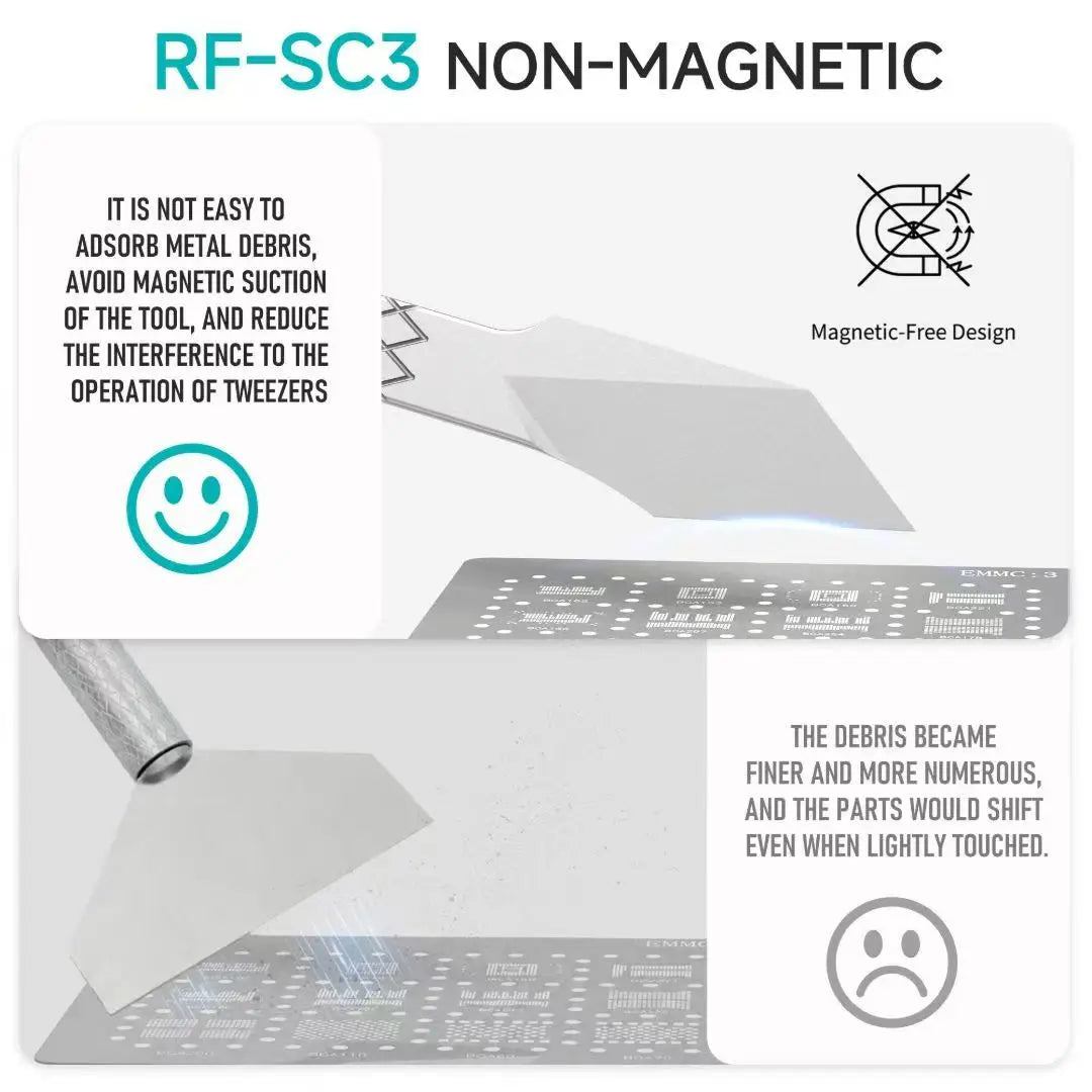RF4 RF-SC3 Non-Magnetic Solder Spatula for PCB and IC Repair