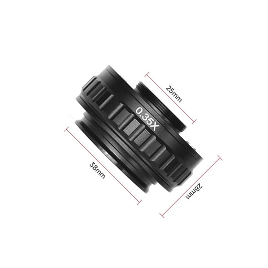 Adaptador ajustable AMAOE para cámara de microscopio con montura C y TV (0,35X/0,4X/0,5X)