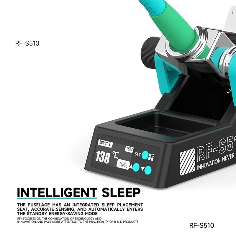 RF4 RF-S510 USB-C PD Soldering Station with LCD Display