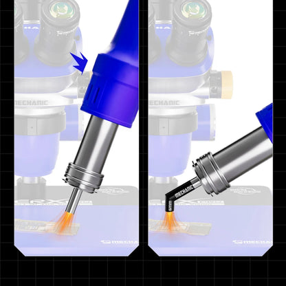MECHANIC 861 Diagonal Air Nozzle 5 6 8 10 12 mm Oblique Blow Nozzle Even Heating Tools Heating Station Replacement Mouth