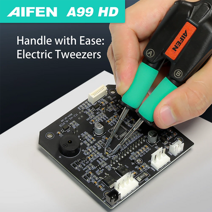 AIFEN A99HD Precision Tweezers Soldering Iron Station Compatible with C210/C245 Handle for Microscope Soldering Electronics