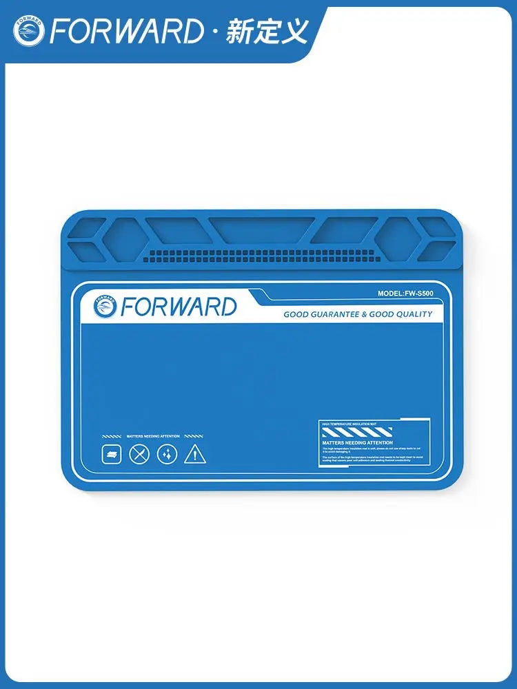 Forward FW-S500 Mobile Phone Repair Heat-Insulating Silicone Work Mat with Screw Organizer Multifunctional Repair Maintenance P