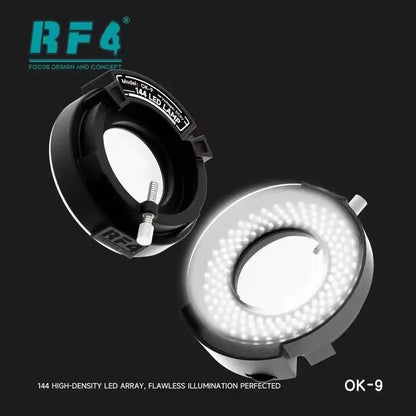 RF4 RF-OK-9 Anillo de luz para microscopio de 144 LED