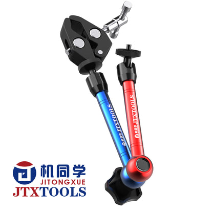 JTX X2 Brazo Mágico Multifuncional Set de Soporte Universal con Medidor Multifunción de Forma de Onda Curva Precisa A9