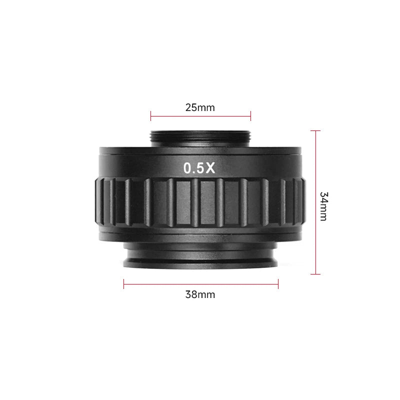 Adaptador ajustable AMAOE para cámara de microscopio con montura C y TV (0,35X/0,4X/0,5X)