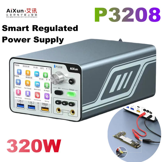 AIXUN P3208 Intelligent Regulated Power Supply For iPhone 7-16 PRO MAX Android Motherboard Battery Testing Mobile Phone Repair