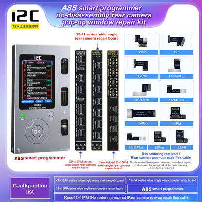 I2C A8S Camera Programmer, Tag-On Flex Cable and Adapter Options