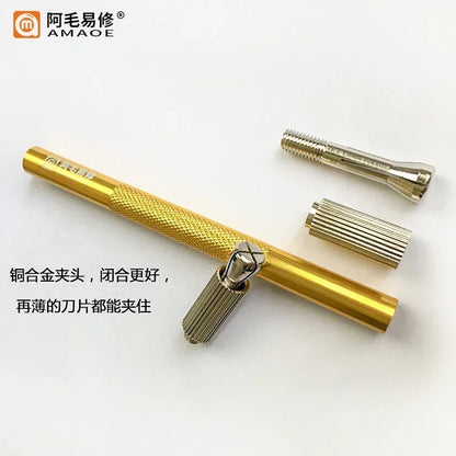 AMAOE Non-Magnetic Stainless Steel Solder Paste Scraper & Blades