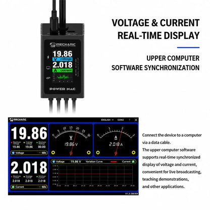 MECHANIC POWER MAC Computer Power Cable with Digital Display Multi Interface Adapter For MacBook Xiaomi Huawei Laptop Repair