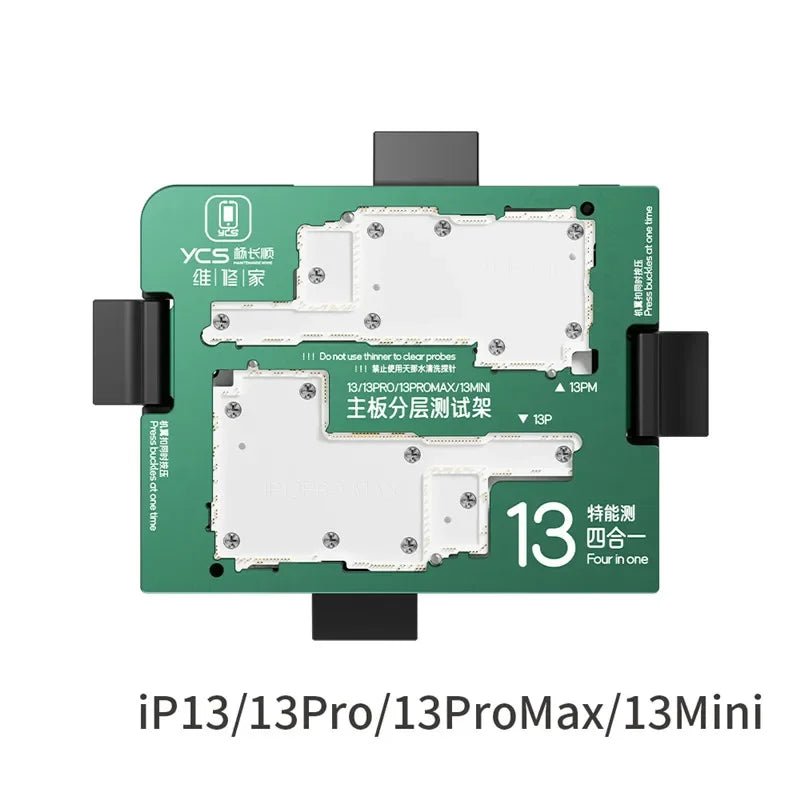 YCS Motherboard Layered Testing Frame For IP X XS 11 12 13 14 15 16 Pro Max Plus Middle Level Radio Frequency Function ISocket