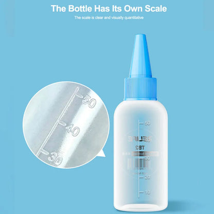 RELIFE TB2 50ml Anti-Static Solvent Bottle Removable Needle Anti-corrosion Anti-side Leakage Strong Sealing Double Cap Bottle