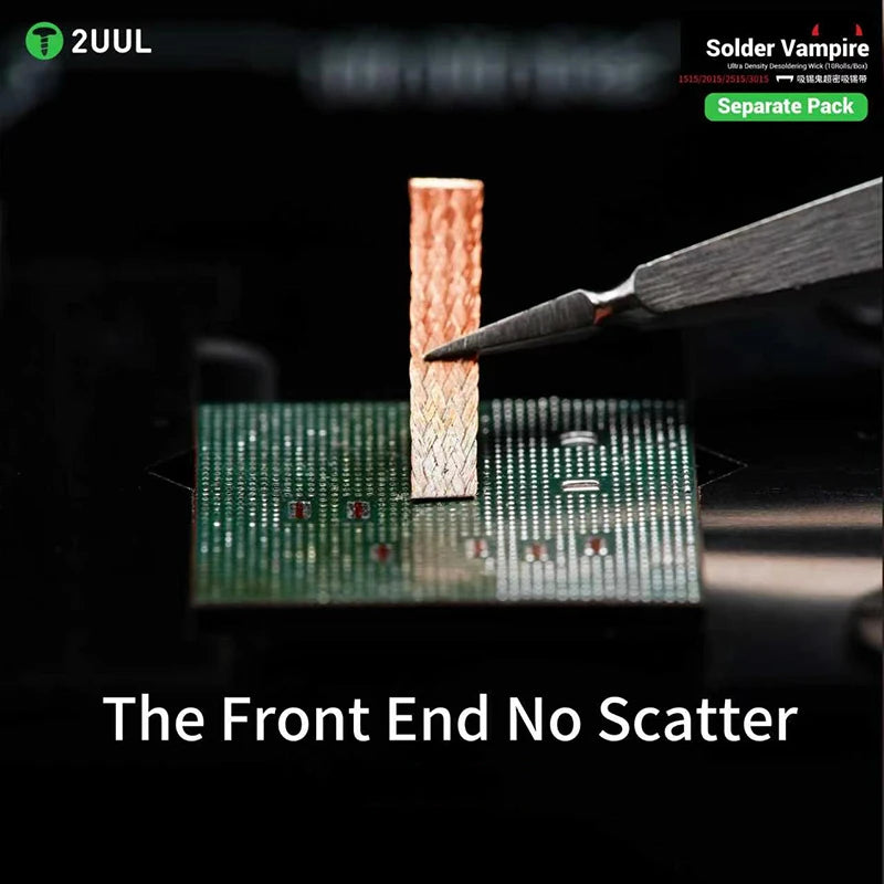 2UUL Solder Vampire 1515/2015/2515/3015 Ultra Density Desoldering Wick (10Rolls/Box) Mobile Phone Motherboard Welding Solder