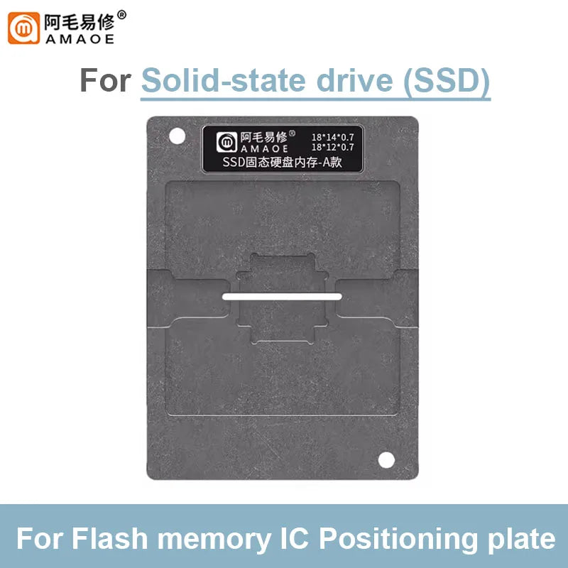 Kit de plataforma magnética de reballing para SSD NAND Flash AMAOE BGA132 y BGA152