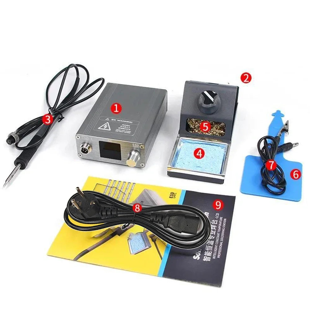 OSS T12-X Plus 75W Solder Station Set Digital Display Constant Temperature for Mobile Phone Repair Welding Tool with T12 Tip