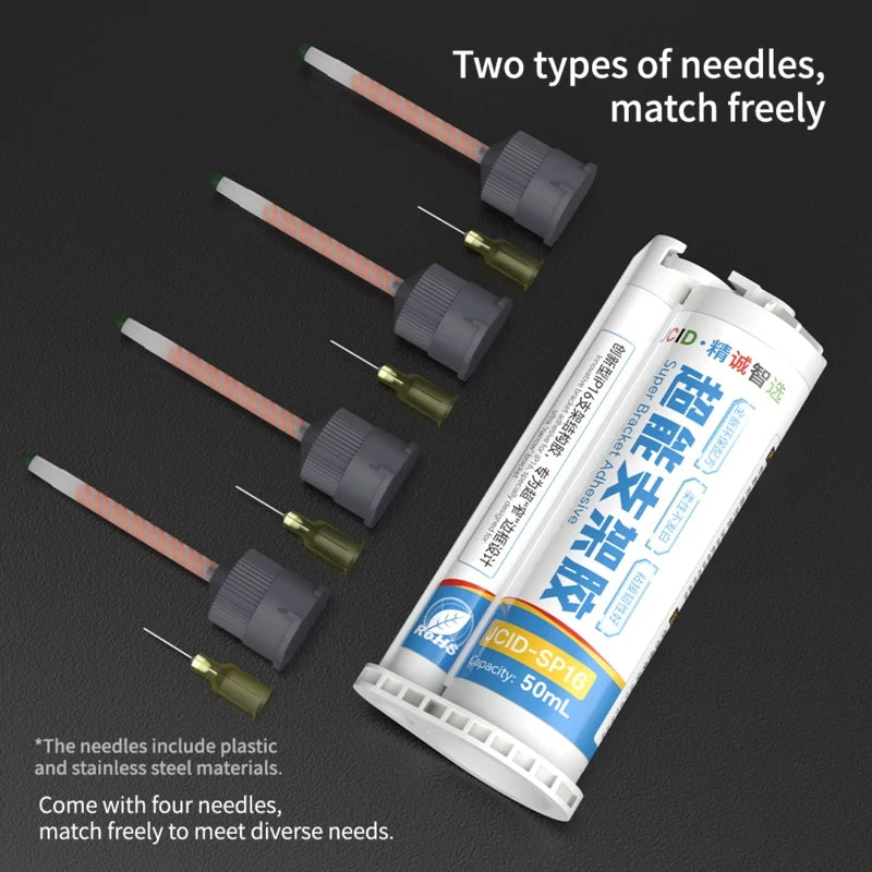 JCID-SP16 Universal AB Super Bracket Adhesive Multipurpose Nano Glue for Mobile Phone Glass Back Cover LCD Screen Bonding Glue