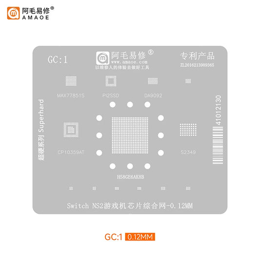 Plantilla BGA AMAOE GC1 para chips Switch NS2