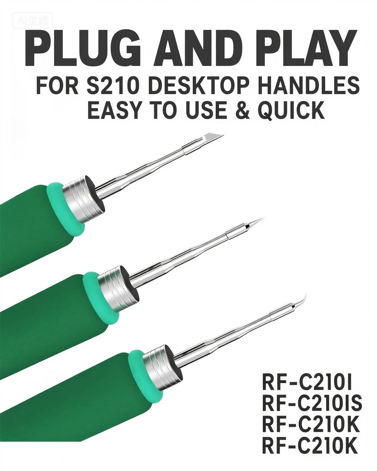 RF4 RF-C210 I/IS/K Soldering Iron Tips