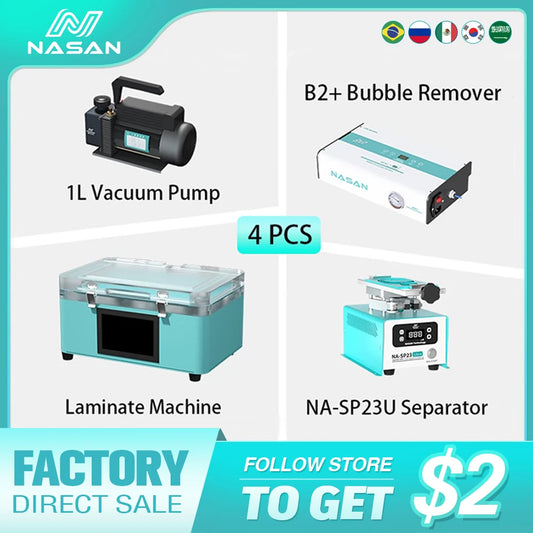 Laminadora LCD NASAN SUPA Lite y opciones de equipamiento