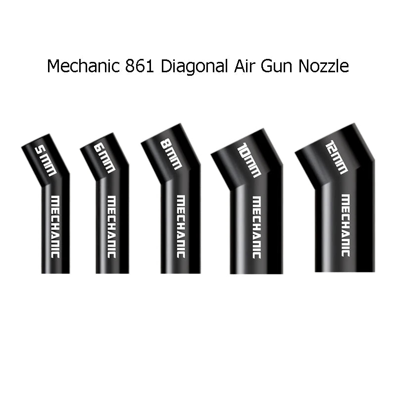 MECHANIC 861 Diagonal Air Nozzle 5 6 8 10 12 mm Oblique Blow Nozzle Even Heating Tools Heating Station Replacement Mouth