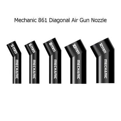 MECHANIC 861 Diagonal Air Nozzle 5 6 8 10 12 mm Oblique Blow Nozzle Even Heating Tools Heating Station Replacement Mouth