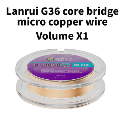 LANRUI G36 0.0038mm Micro Copper Wire Fine Tough For CPU Motherboard Cable Repair