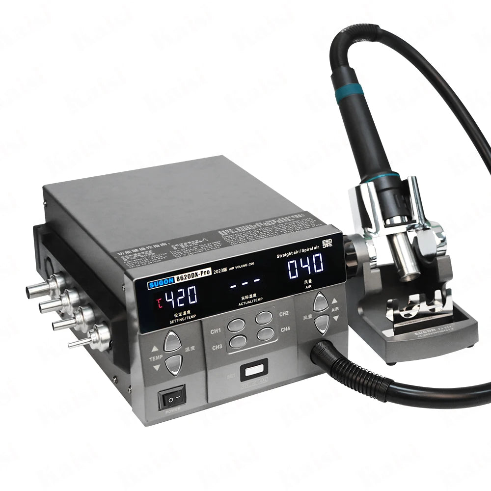 Sugon 8620Dx-pro Professional Straight Air Nozzle Curved Air Nozzle Integrated Professional Welding Rework Station