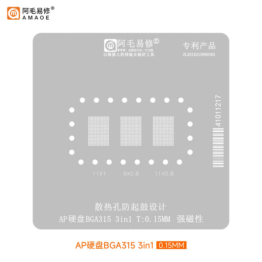 Plataforma de reballing NAND AMAOE BGA315