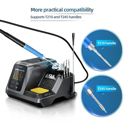 Estación de soldadura AIXUN T320 de alta potencia de 200 W, T245/T210, con 3 puntas, control inteligente de temperatura, para reparación de teléfonos, placas de circuito impreso, placas base y BGA