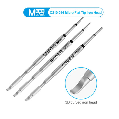 MaAnt C210-016 Curved Soldering Iron Tip
