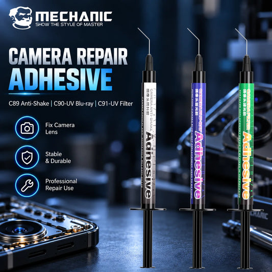 Opciones de adhesivo para la reparación de cámaras MECHANIC C89 / C90-UV / C91-UV