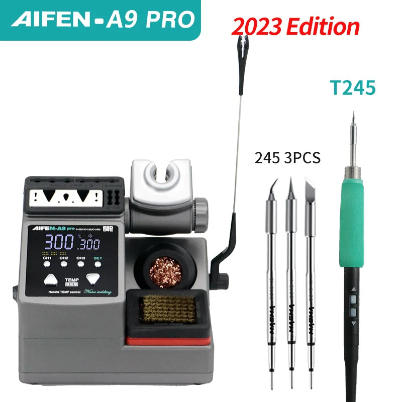 AIFEN A9PRO Soldering Station Compatible SUGON Soldering Iron Tip 210/245/115 Handle Control Temperature Welding Rework Station