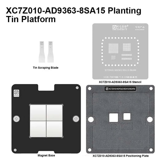 Plataforma magnética de reballing BGA AMAOE XC7Z010/AD9363