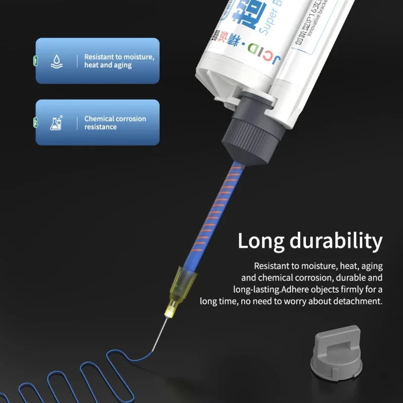 JCID Super Bracket Adhesive - High Viscosity AB Structural Glue for Phone Screen Frame Repair