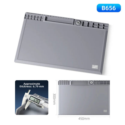 QIANLI MEGA-IDEA High Temperature Resistance Silicone Insulation Pad Multifunctional for Phone BGA PCB Desktop Work Repair Mat