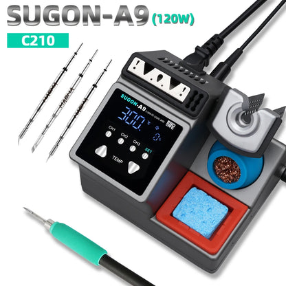 SUGON A9 Soldering Station Compatible With 210/245/115 Handle Welding Repair Station Suitable For Mobile Phone BGA PCB Repair
