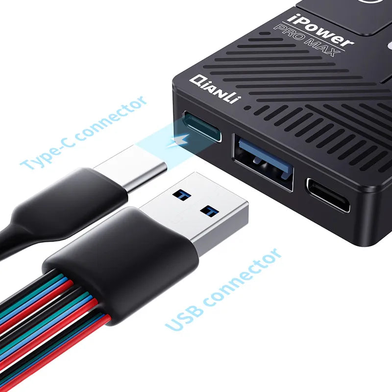 Qianli IPower Pro Max DC Power Supply Test Cable for iPhone 6 6s 7 7s 8 8s X XS Max 11 12 13 14 15 16 Pro Max One-Button Boot