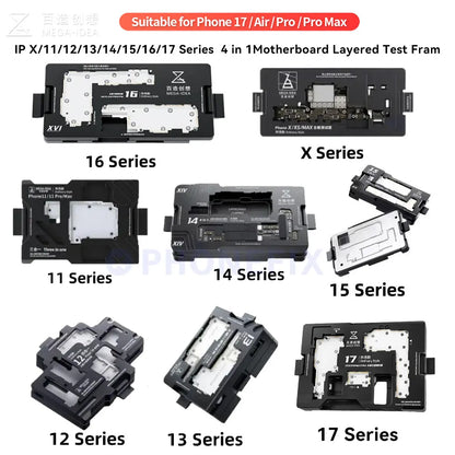 QIANLI ISocket Jig for iPhone X-17 Series motherboard test fixture double-stacked logic board disassemble reassemble repair tool