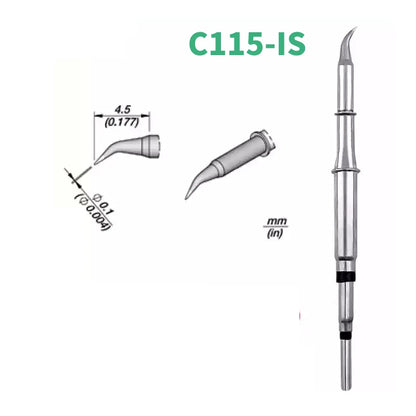 C115 Replacement Soldering Iron Tips - K/I/IS Profiles