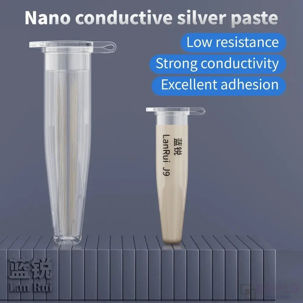 Lanrui 0.8g J9 Nano Conductive Silver Paste Precision Screen Low Resistance Line Repair Solution for IPhone/Android Phone