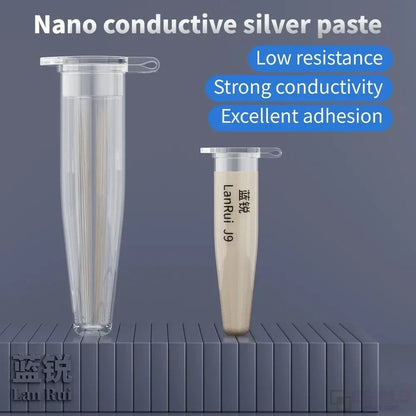 Lanrui 0.8g J9 Nano Conductive Silver Paste Precision Screen Low Resistance Line Repair Solution for IPhone/Android Phone