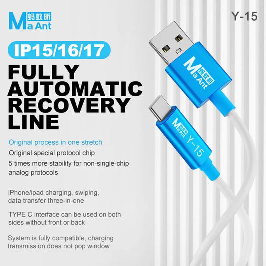 MAANT Y-15 Cable de recuperación y datos para iPhone