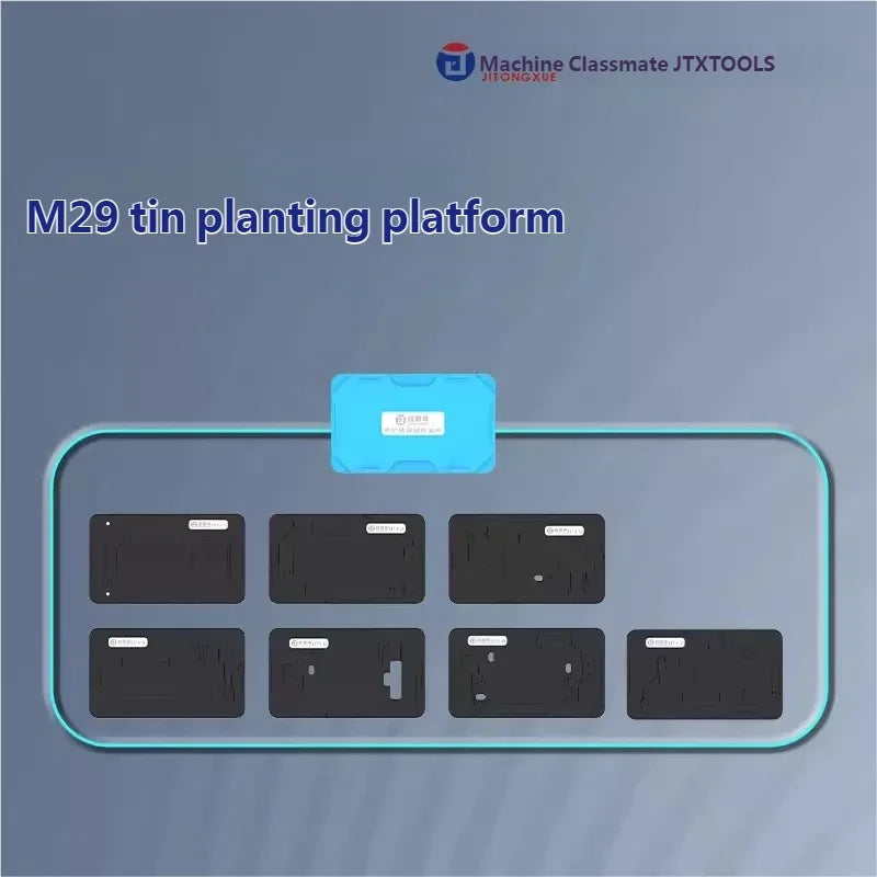 JTX M29 Juego de plataforma de plantado de estaño de posicionamiento de nivel medio para IP X~17PM JUEGO COMPLETO Fuerte succión magnética de juntas soldadas