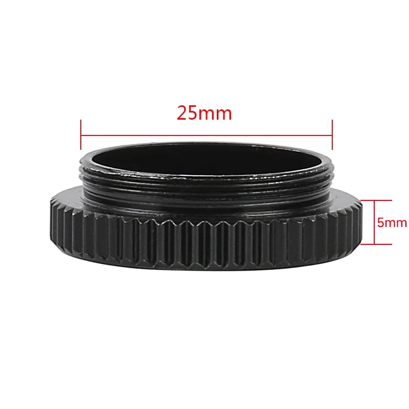 Anillo adaptador para cámara de microscopio AMAOE de 5 mm con montura C-CS