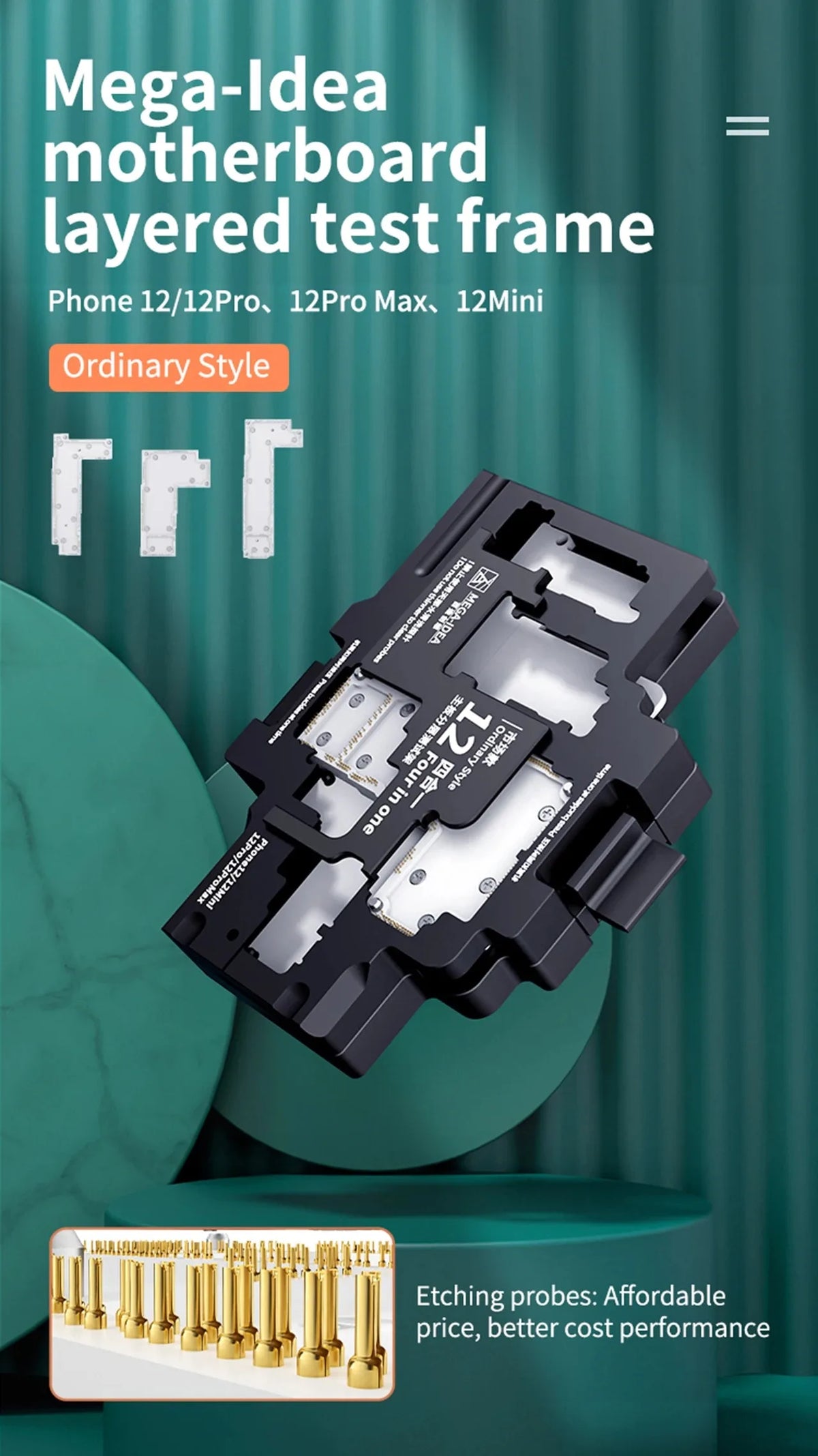 QIANLI ISocket Jig for iPhone X-17 Series motherboard test fixture double-stacked logic board disassemble reassemble repair tool