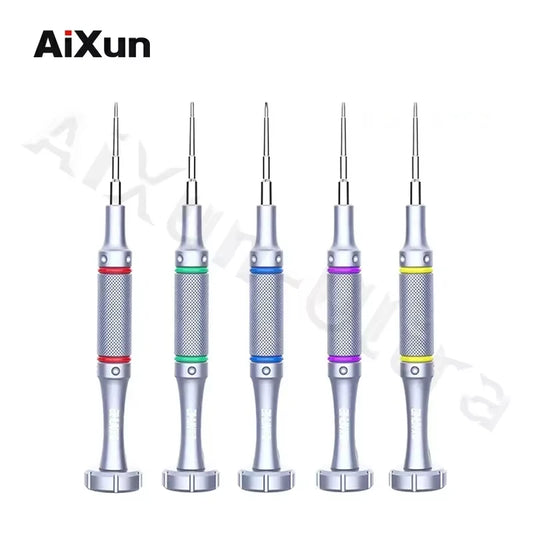 Kit de destornilladores de precisión 2D AIXUN para apertura, con puntas en cruz, triángulo y hexagonal T2, para reparación y desmontaje de iPhone y Samsung