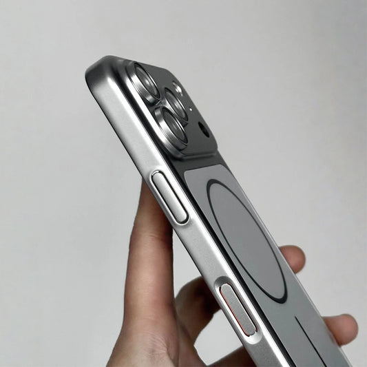 Instantly Change 17 Ultra Thin Metallic Paint Magnetic Case For iPhone 18 17 16 15 14 13 Pro Max Lens Protect For Magsafe Cover