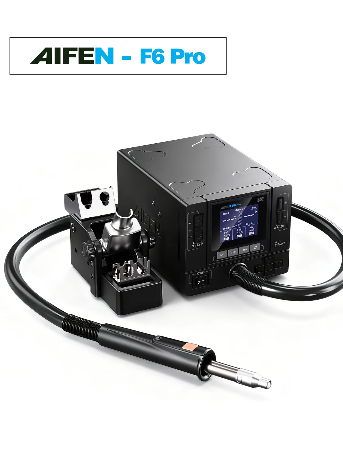 AIFEN F6PRO Hot Air Rework Station Industrial-Grade Hot AirAI Gun Electronics Soldering Station BGA SMD PCB Heat Gun