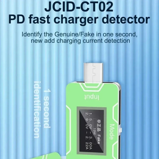 Probador de cargadores USB PD/QC JCID CT02